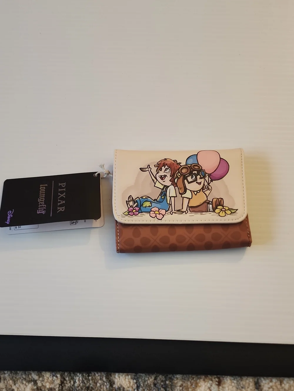 Loungefly Pixar UP Foldover Wallet with Character Art. NWT. 5×4.